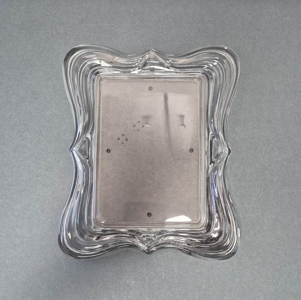Elegant Clear Glass Picture Frame - Crystal? - Picture 3 of 7